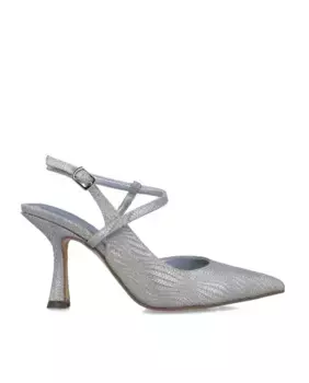 Серебряные женские туфли с блестящей отделкой Menbur, серебряный