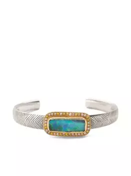 Серебряный браслет «Артемида» с бриллиантами и опалами Brooke Gregson, синий