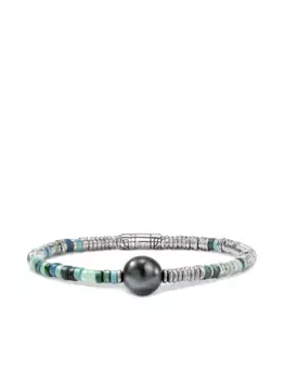Серебряный браслет Heishi с бирюзой и жемчугом John Hardy, серебяный