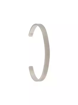 Серебряный браслет-кафф с гравировкой MAISON MARGIELA, серебяный
