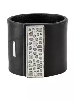 Серебряный браслет с бриллиантами Parts of Four, черный