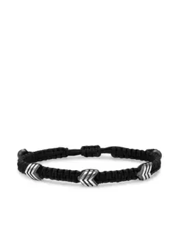 Серебряный браслет с ониксом David Yurman, серебяный