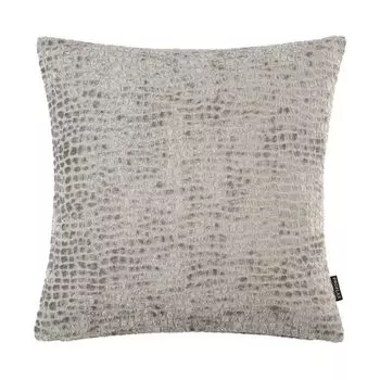 Серебряный чехол на подушку из каирской синели в горошек Размер: 40 x 60 см Наполнитель подушки: утиное перо Proflax