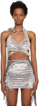 Серебряный камзол с запахом Ottolinger