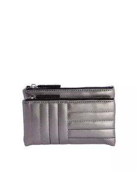 Серебряный кошелек Laia среднего размера на молнии Don Algodn, серебро