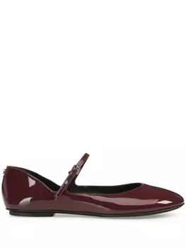 Sergio Rossi балетки Pilier, красный