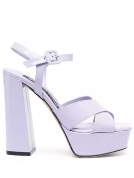Sergio Rossi босоножки Alicia 90 на платформе, фиолетовый