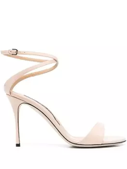 Sergio Rossi босоножки на высоком каблуке, нейтральный цвет