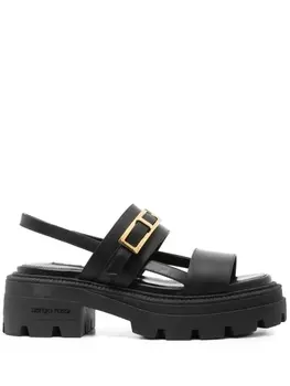 Sergio Rossi босоножки Sr Nora 70 с открытым носком, черный