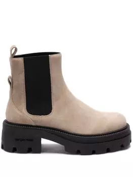 Sergio Rossi ботильоны из замши 25 мм, нейтральный цвет