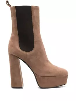 Sergio Rossi ботильоны Sr Alicia 85 на платформе, нейтральный цвет