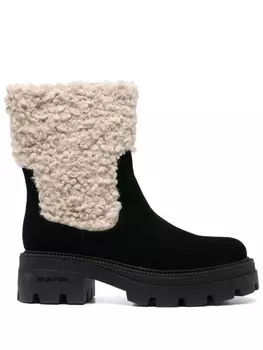 Sergio Rossi ботинки с тисненым логотипом, черный