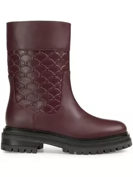 Sergio Rossi сапоги SR Mermaid 3D, красный