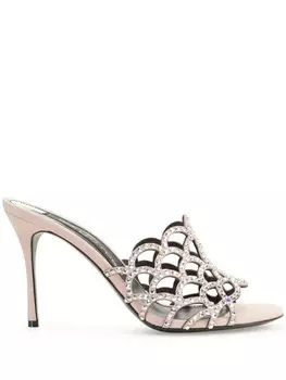 Sergio Rossi шлепанцы Sr Mermaid 90, розовый