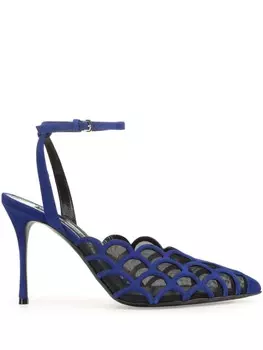 Sergio Rossi туфли-лодочки Mermaid 90 мм, синий
