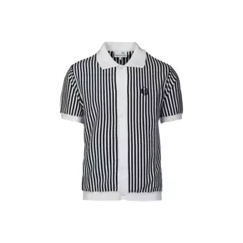 Sergio Tacchini Футболка «ABRAMO KNIT POLO men», рубашка поло мужская, рубашка с короткими рукавами, трикотаж, трикотажная рубашка, отдых на природе, продажа, цвет PEARLED IVORY/ MARITIME BLUE