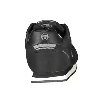 Sergio Tacchini Элегантные мужские кроссовки с вышивкой и шнурками, черный