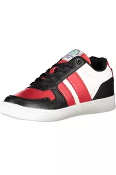 Sergio Tacchini Шикарные спортивные мужские кроссовки контрастного цвета на шнуровке, черный