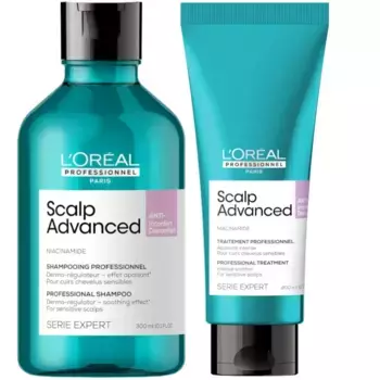Seri Expert Scalp Advanced Против дискомфорта для волос, шампунь и лечебный дуэт L'Oral Professionnel