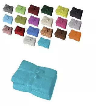 Серия полотенец в наборе с фирменным бантиком, набор полотенец для душа, 2 шт., 70 х 140 см, розовый Sdseetraum