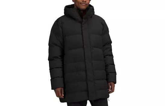 Серия пуховиков Пуховик мужской черный Lululemon
