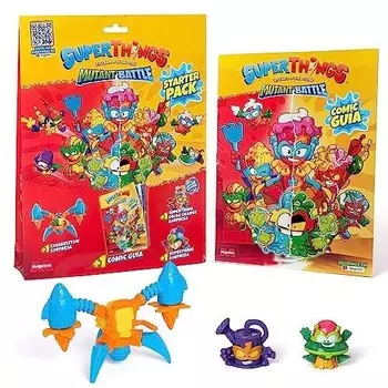 Серия Superthings Mutant Battle Series — стартовый пакет, журнал, в который входит один комикс, рассказывающий историю серии Mutant Battles + 1 экзоскелет-сюрприз + 2 супервещи-сюрприза (1 меняющий цвет) Other