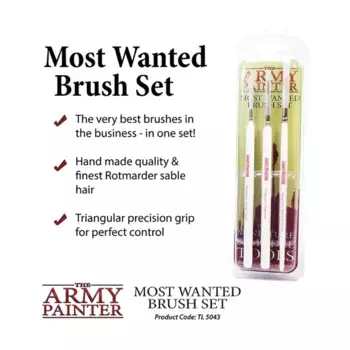 Серия Wargamer — набор Wargames Most Wanted (издание 2019 г.), Brushes (The Army Painter)