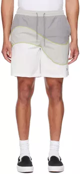 Серо-белые шорты Dime Wave