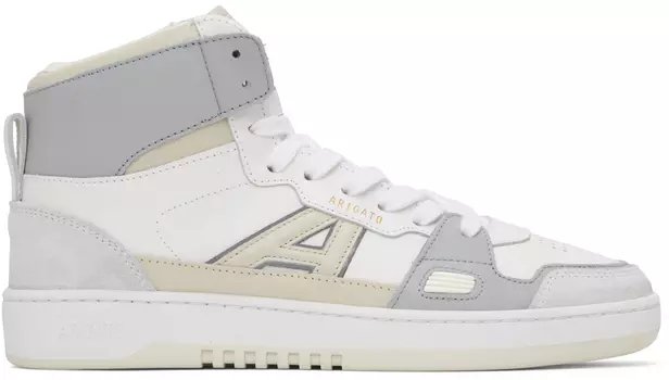 Серо-белые высокие кроссовки A-Dice Axel Arigato