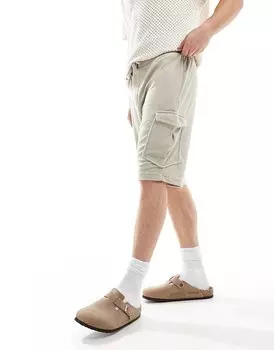 Серо-бежевые махровые шорты Brave Soul, входят в комплект