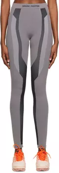 Серо-черные леггинсы с трехмерной резинкой Heron Preston