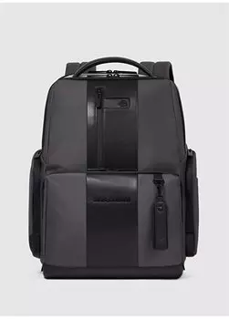 Серо-черный мужской рюкзак размером 35x44x18 см CA4532BR2S Piquadro, серый