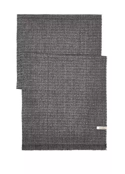 Серо-черный мужской шарф с рисунком «гусиные лапки» Beymen