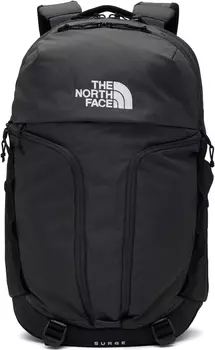 Серо-черный рюкзак Surge The North Face, Asphalt grey light heather/TNF Black