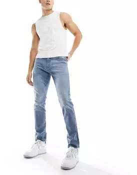 Серо-голубые узкие джинсы Only & Sons Loom