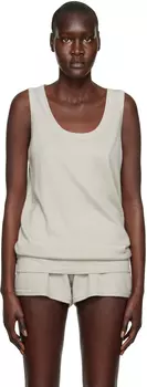 Серо-коричневая майка с круглым вырезом Frenckenberger