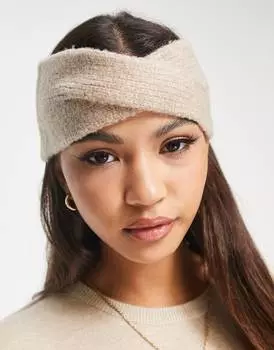 Серо-коричневая повязка на голову ASOS DESIGN