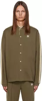 Серо-коричневая рубашка с монограммой Palm Angels