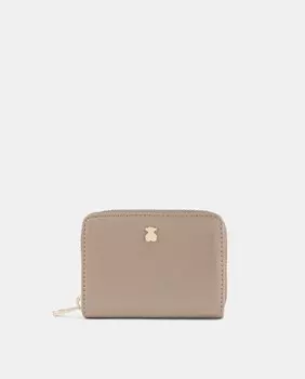 Серо-коричневая сумочка среднего размера на молнии Tous