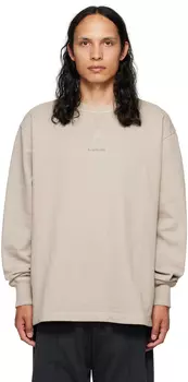 Серо-коричневая толстовка с начесом Acne Studios