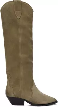 Серо-коричневые ботинки Denvee Isabel Marant