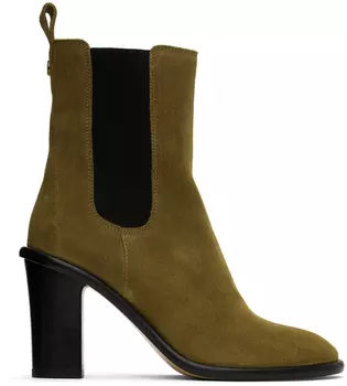 Серо-коричневые ботинки Gyllya Isabel Marant