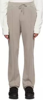 Серо-коричневые брюки Lounge с защипами 424