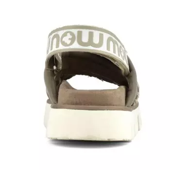 Серо-коричневые кожаные сандалии Bio Criss-Cross Mou