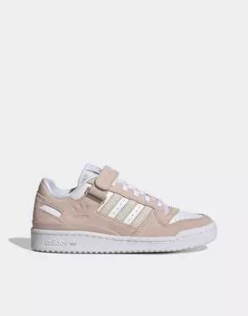 Серо-коричневые кроссовки adidas Originals Forum Low