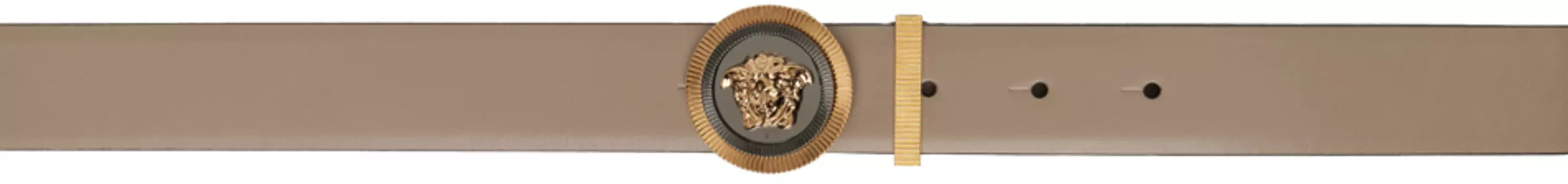 Серо-коричневый пояс Medusa Biggie Versace