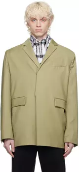 Серо-коричневый пуловер с капюшоном Bianca Saunders