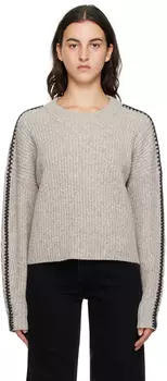 Серо-коричневый свитер rag &bone Ingrid rag & bone