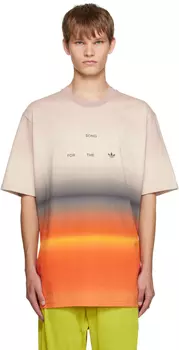 Серо-оранжевая футболка Song for the Mute adidas Originals Edition