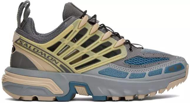 Серо-синие кроссовки Salomon ACS Pro